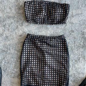 2 piece set- top and skirt